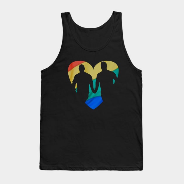 Rainbow Couple Tank Top by DorothyGoesGlamping